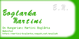 boglarka martini business card